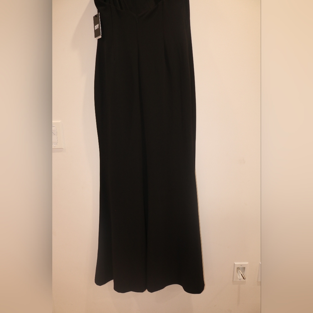 Dkny Women's Asymmetric-Neck Sequin-Detail Gown - Black - Picture 7 of 11